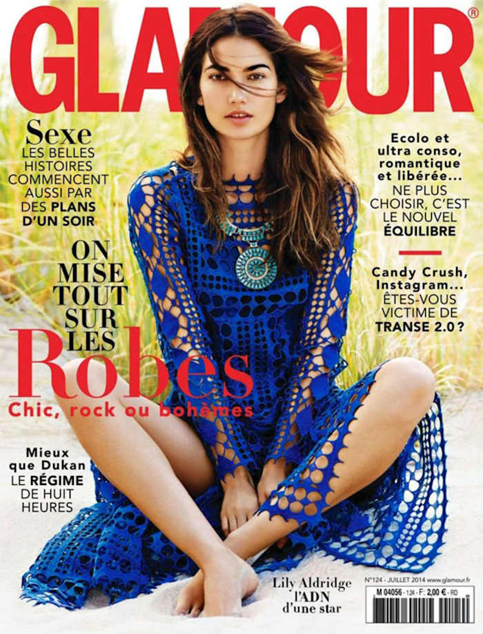 Lily Aldridge :: Derek Kettela for Glamour Paris, July 2014
